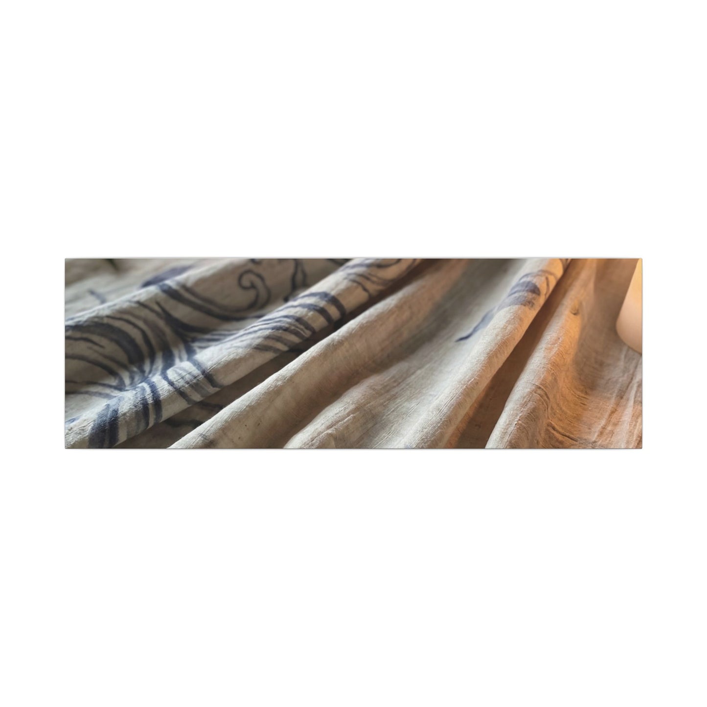 Fukinsei Silk Drape Canvas Art - Japandi Japanese Pattern