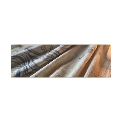 Fukinsei Silk Drape Canvas Art - Japandi Japanese Pattern