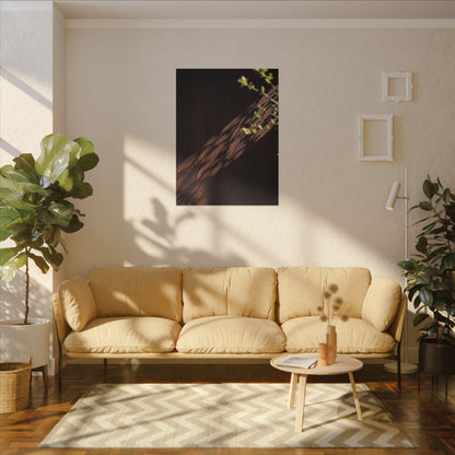 Rust Patina Moody Minimal Canvas Art | Sophisticated Dark Japandi Art