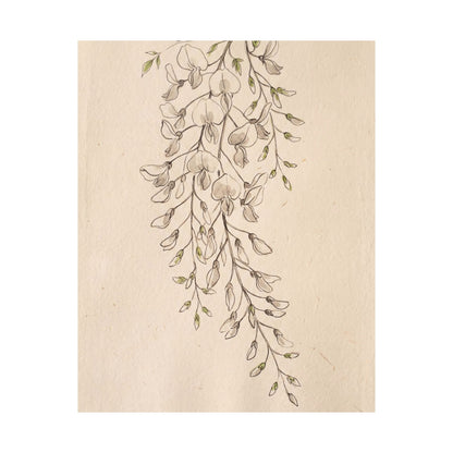 Golden Hour Wisteria Wall Art Print - Japandi Seijaku