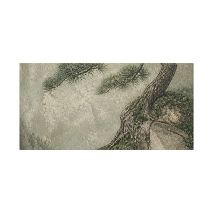 Fukinsei Pine Tree Canvas Art - Japandi Texture