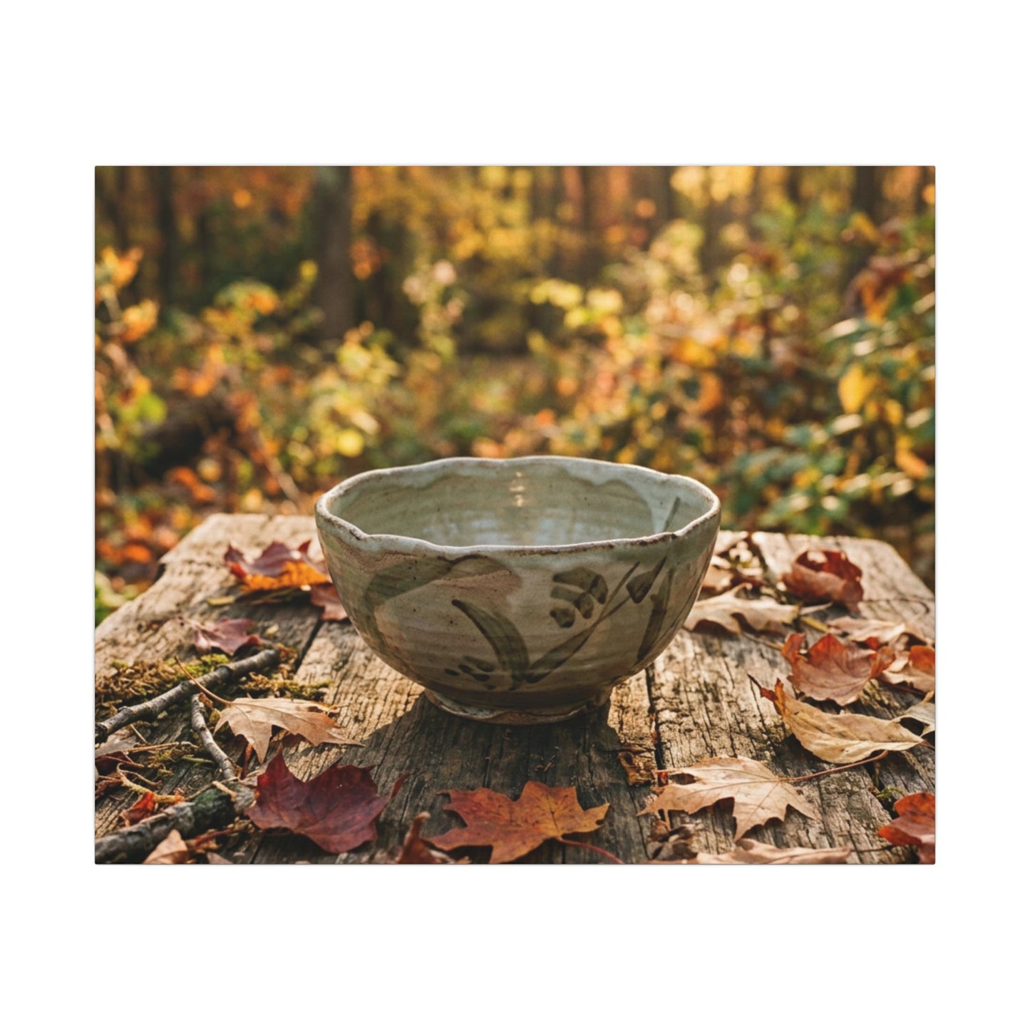 Spring Rock Garden Moody Minimal Canvas Art | Luxurious Decor