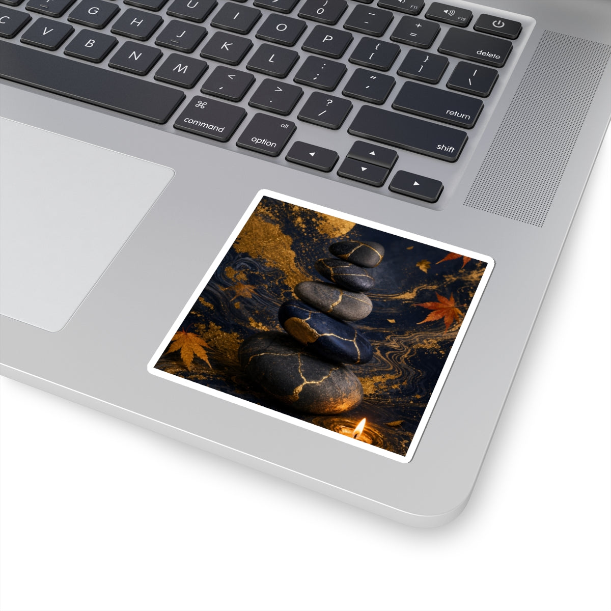 Autumn River Stones Gold Vein Sticker | Philosophical Decor
