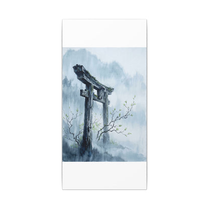 Torii Gate Canvas Art | Spring Zen Sumi E Art