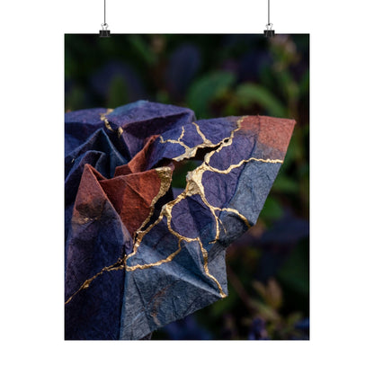 Paper Fold Summer Wall Art Print | Kintsugi Beautiful Design
