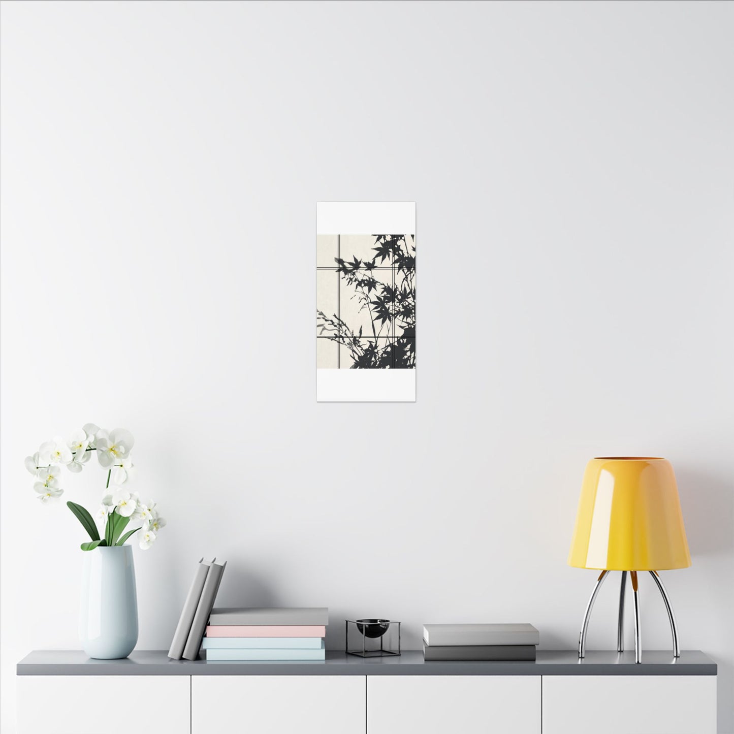 Shoji Screen Canvas Art | Summer Japandi Minimal Line Art