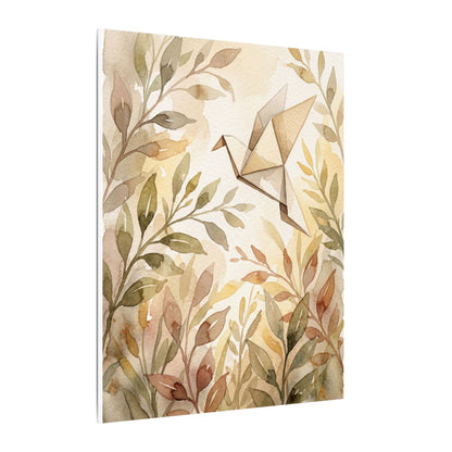 Fukinsei Paper Fold Canvas Art - Japandi Watercolor