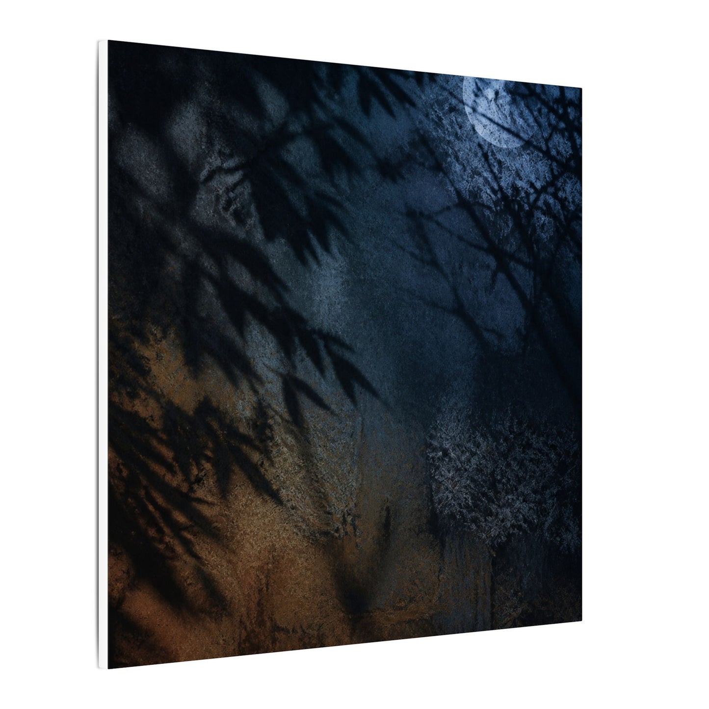 Kanso Shadow Play Canvas Art - Dark Japandi Shadow Zen