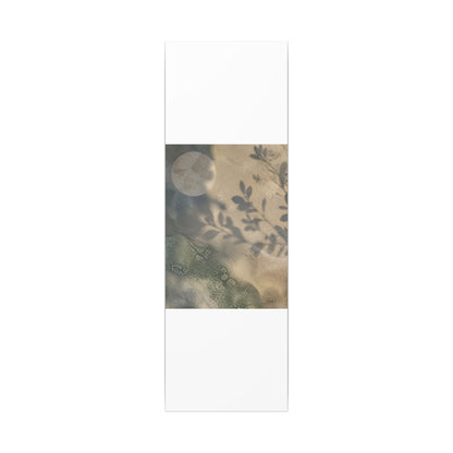 Japandi Shadow Play in Moonlight | Texture Canvas Art