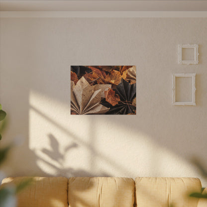 Paper Fold Texture Canvas Art | Elegant Japandi Art