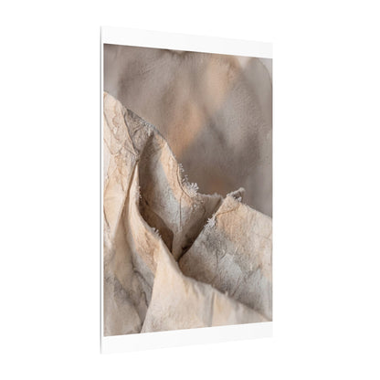 Japandi Paper Fold in Candlelight | Watercolor Canvas Art