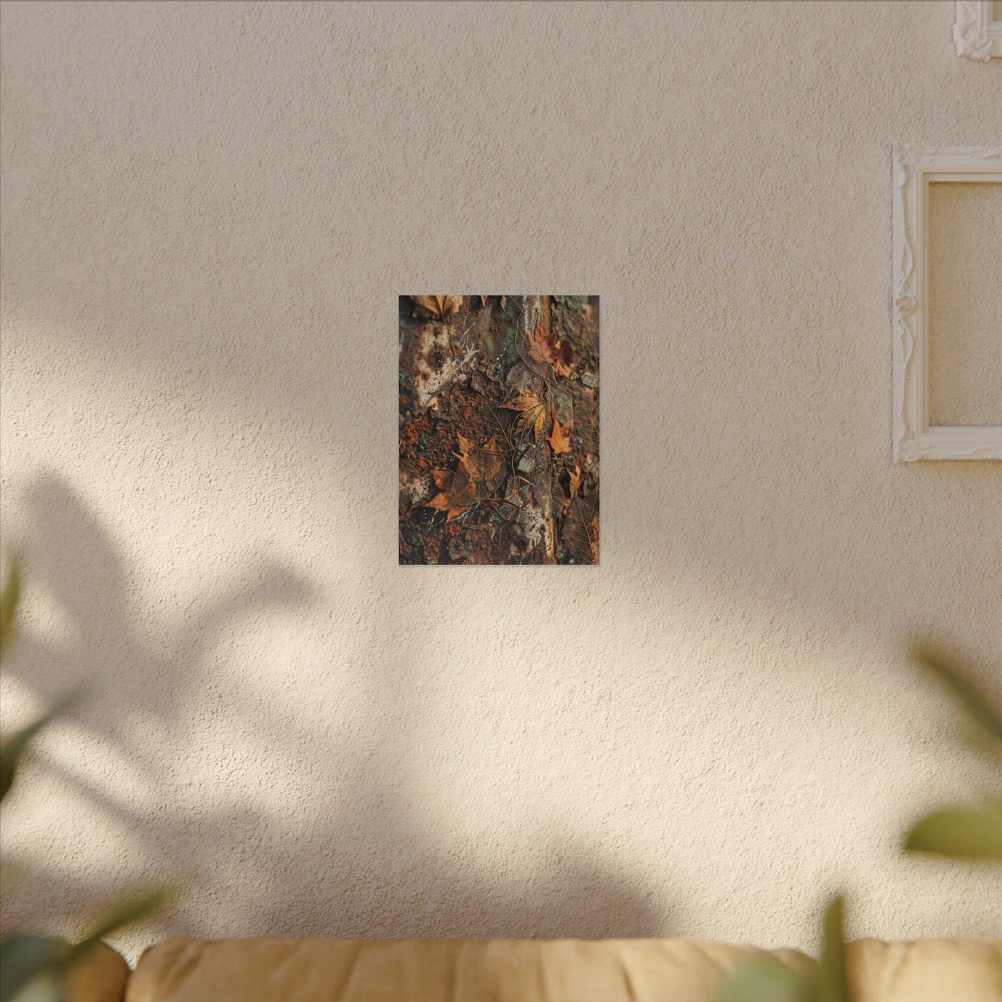 Rust Patina Canvas Art | Autumn Japandi Texture Art