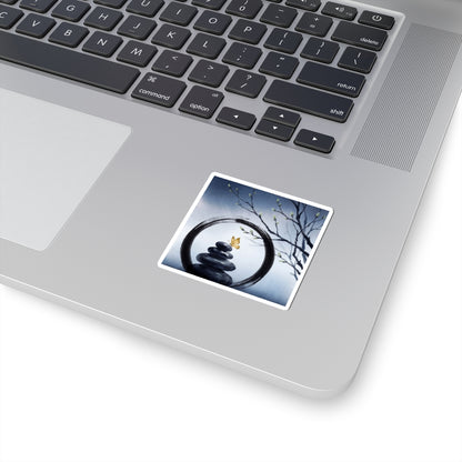 Dawn River Stones Sticker - Zen Datsuzoku