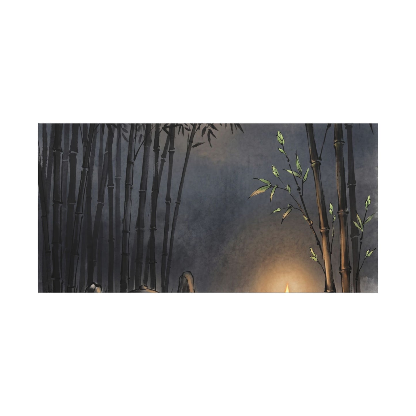Tranquil Bamboo Grove Canvas Art - Karesansui Zen