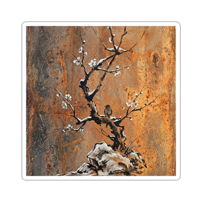 Datsuzoku Rust Patina Sticker - Zen Sumi E Art Print
