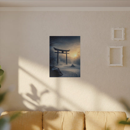 Zen Torii Gate in Golden Hour | Karesansui Canvas Art