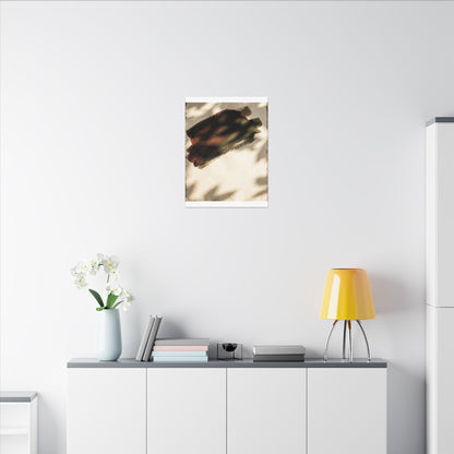 Ink Brushstroke Canvas Art | Summer Dark Japandi Moody Minimal Art