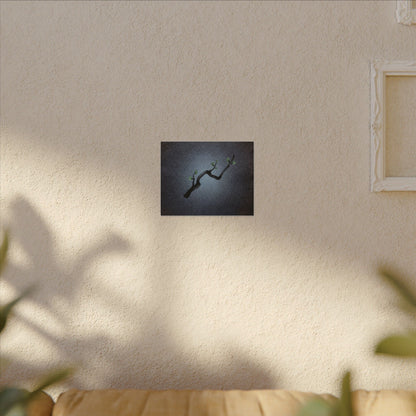 Ink Brushstroke Canvas Art | Spring Dark Japandi Moody Minimal Art
