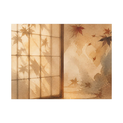 Candlelight Shoji Screen Canvas Art - Japandi Ma