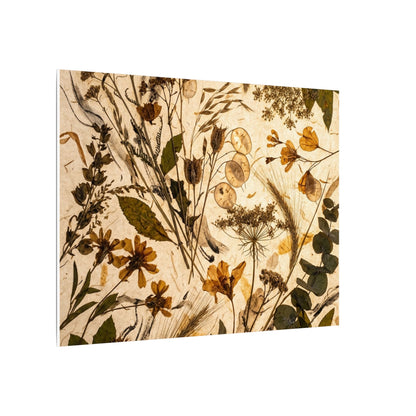 Dried Flowers Summer Canvas Art | Japandi Neutral Design