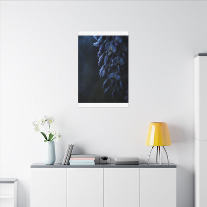 Winter Wisteria Shadow Zen Canvas Art | Atmospheric Decor