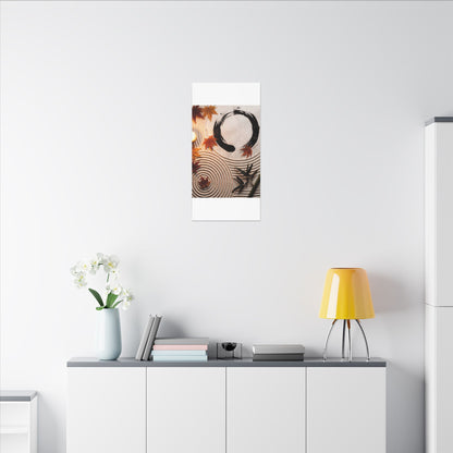 Tranquil Rock Garden Canvas Art - Enso Zen