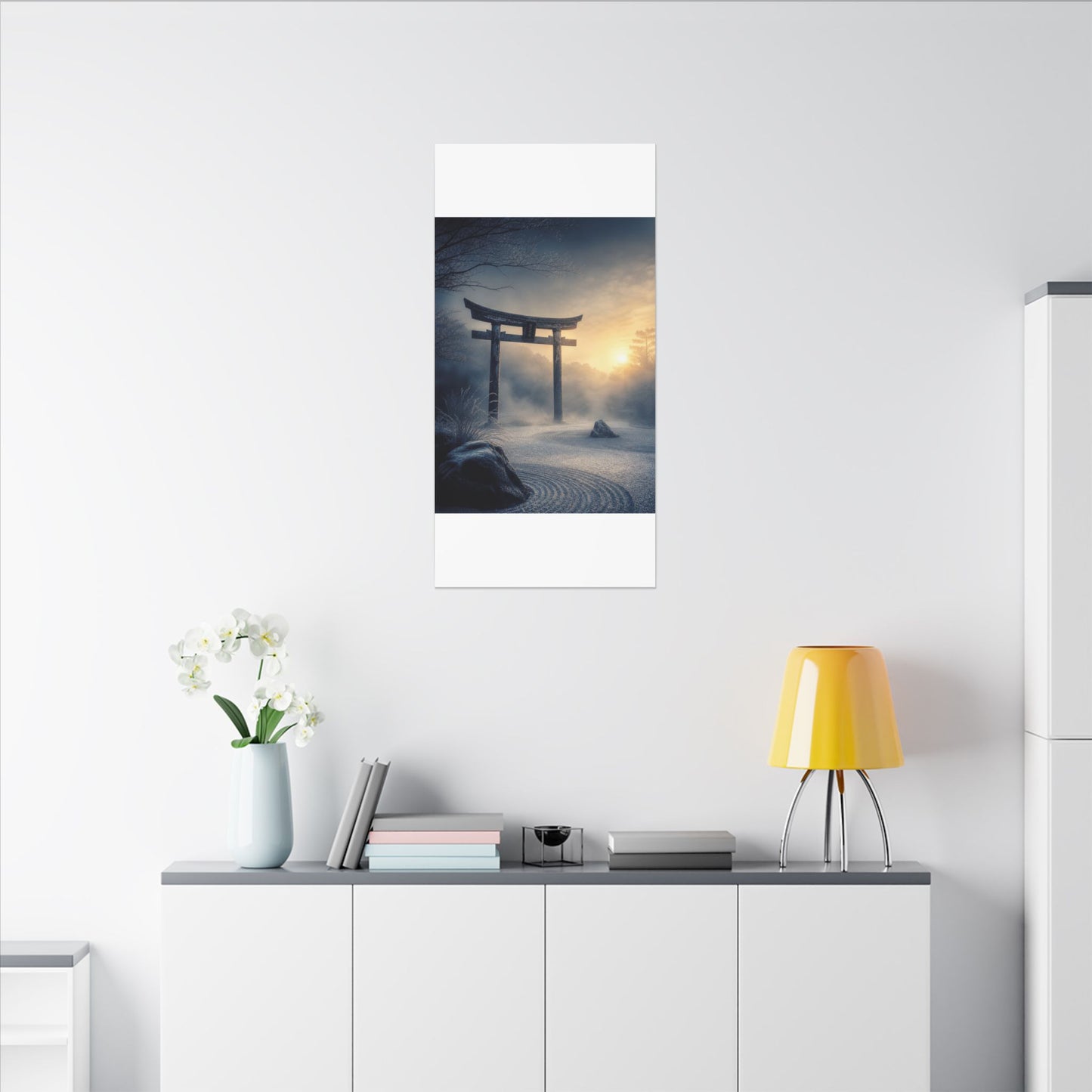 Zen Torii Gate in Golden Hour | Karesansui Canvas Art
