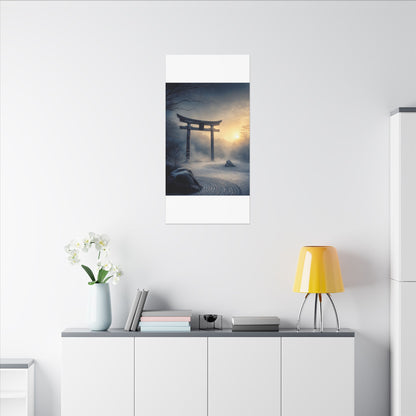 Zen Torii Gate in Golden Hour | Karesansui Canvas Art