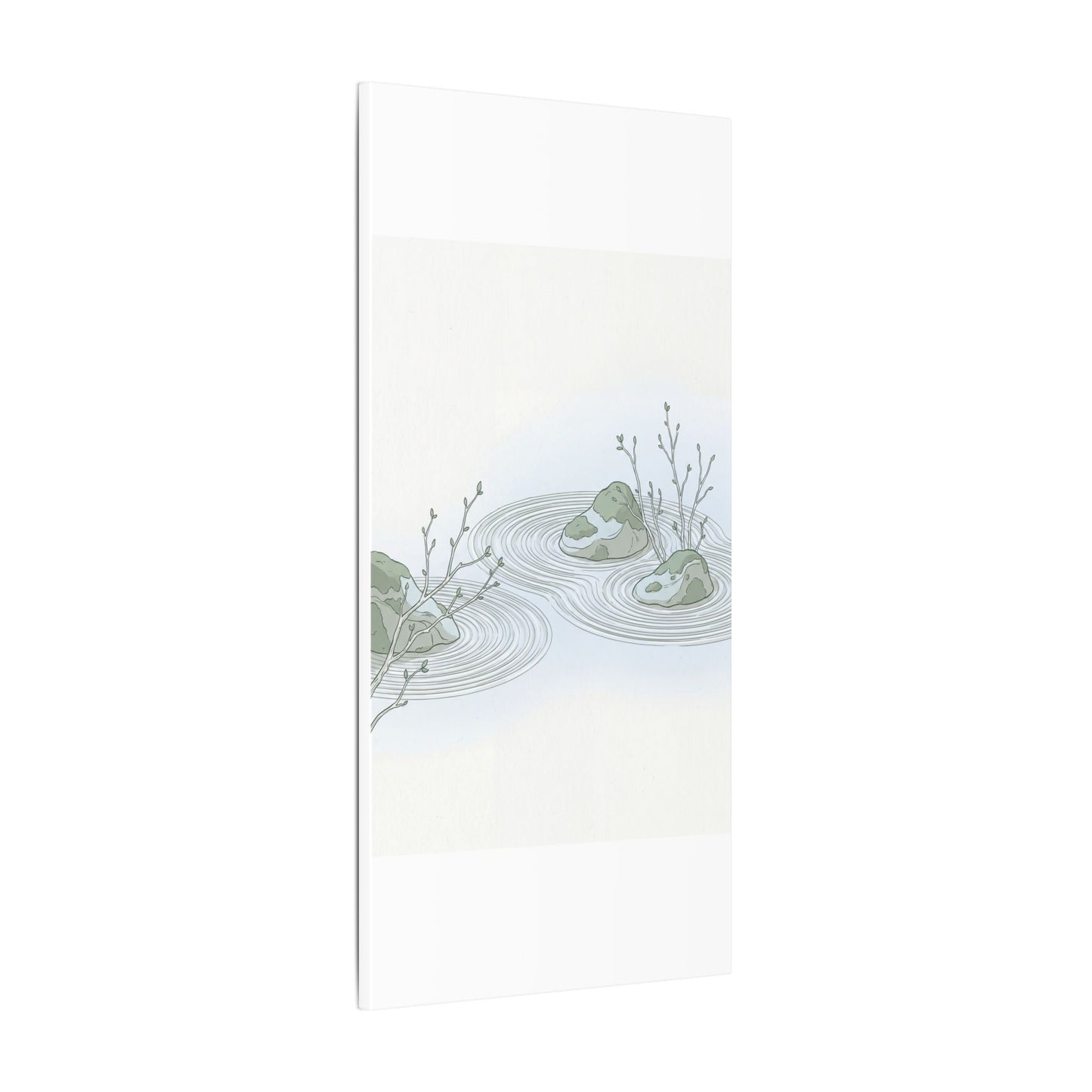 Moonlight Rock Garden Canvas Art - Japandi Ma
