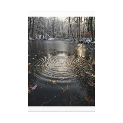 Water Ripple Broken Beauty Canvas Art | Artful Kintsugi Art