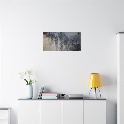 Winter Wisteria Texture Canvas Art | Elegant Decor