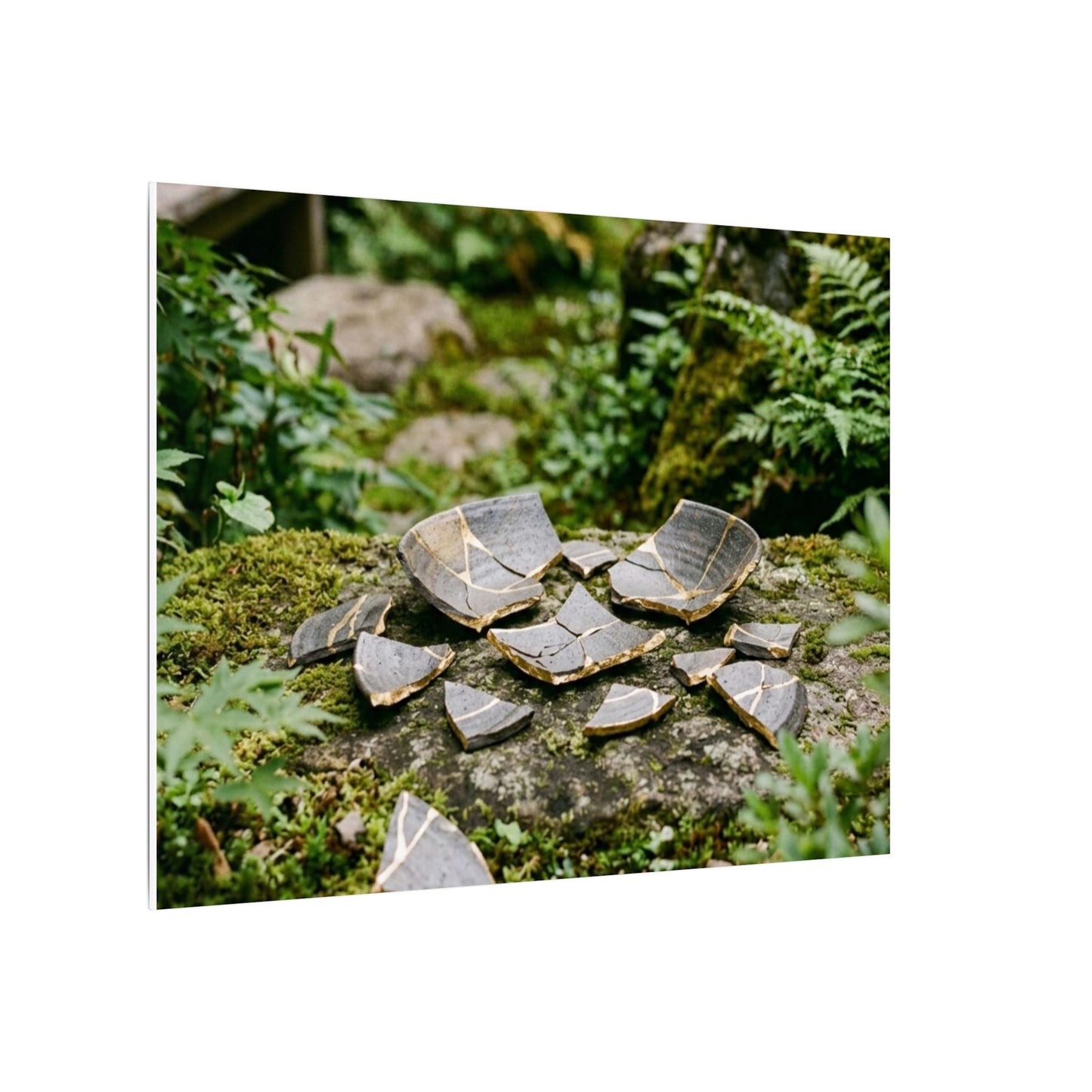 Summer Broken Pottery Gold Repair Canvas Art | Resilient Decor
