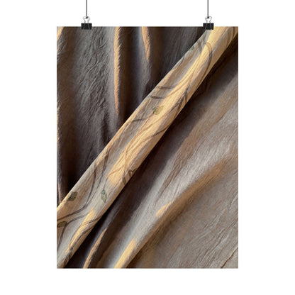Silk Drape Japanese Pattern Wall Art Print | Neutral Japandi Art