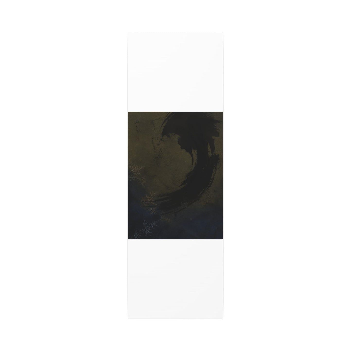 Seijaku Ink Brushstroke Canvas Art - Dark Japandi Moody Minimal