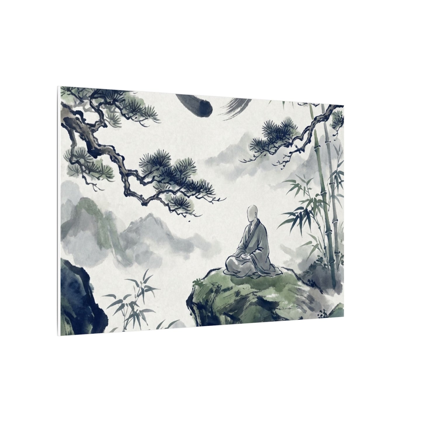 Zen Sumi-e Canvas Art