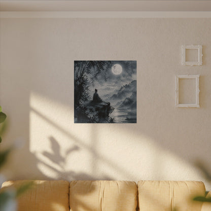 Ink Brushstroke Sumi E Canvas Art | Serene Zen Art
