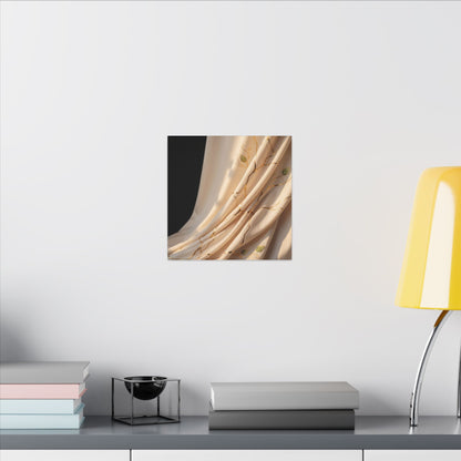 Golden Hour Silk Drape Canvas Art - Kintsugi Fukinsei