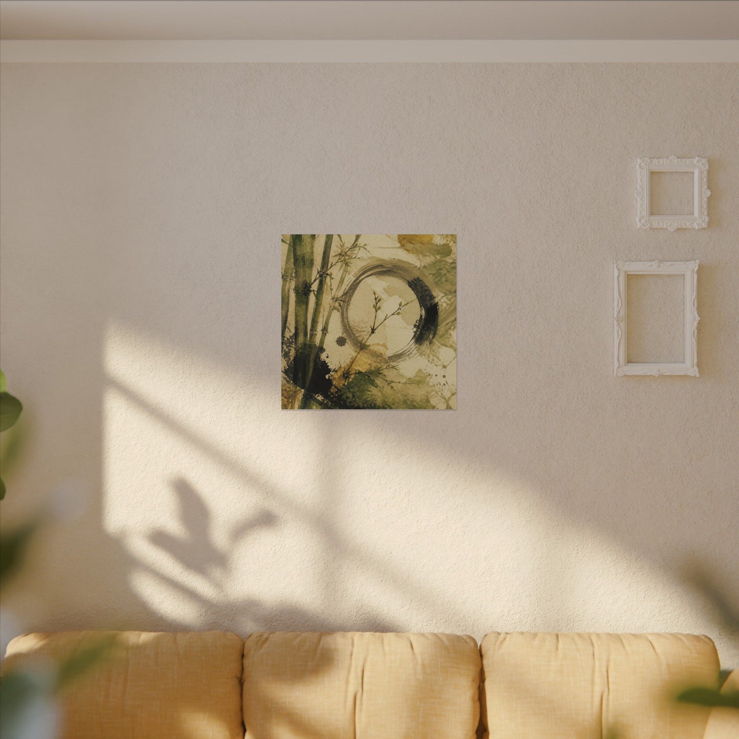 Ink Brushstroke Sumi E Canvas Art | Calm Zen Art