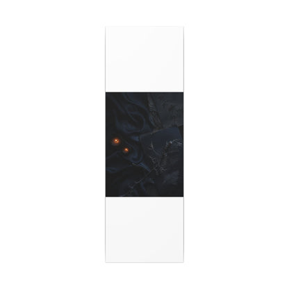 Candlelight Silk Drape Canvas Art - Dark Japandi Kanso
