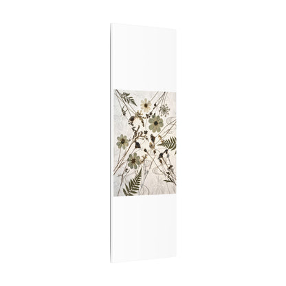 Japandi Dried Flowers in Golden Hour | Japanese Pattern Canvas Art