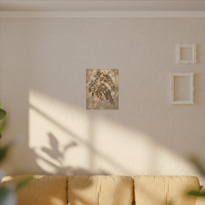 Spring Wisteria Herbarium Canvas Art | Earthy Decor