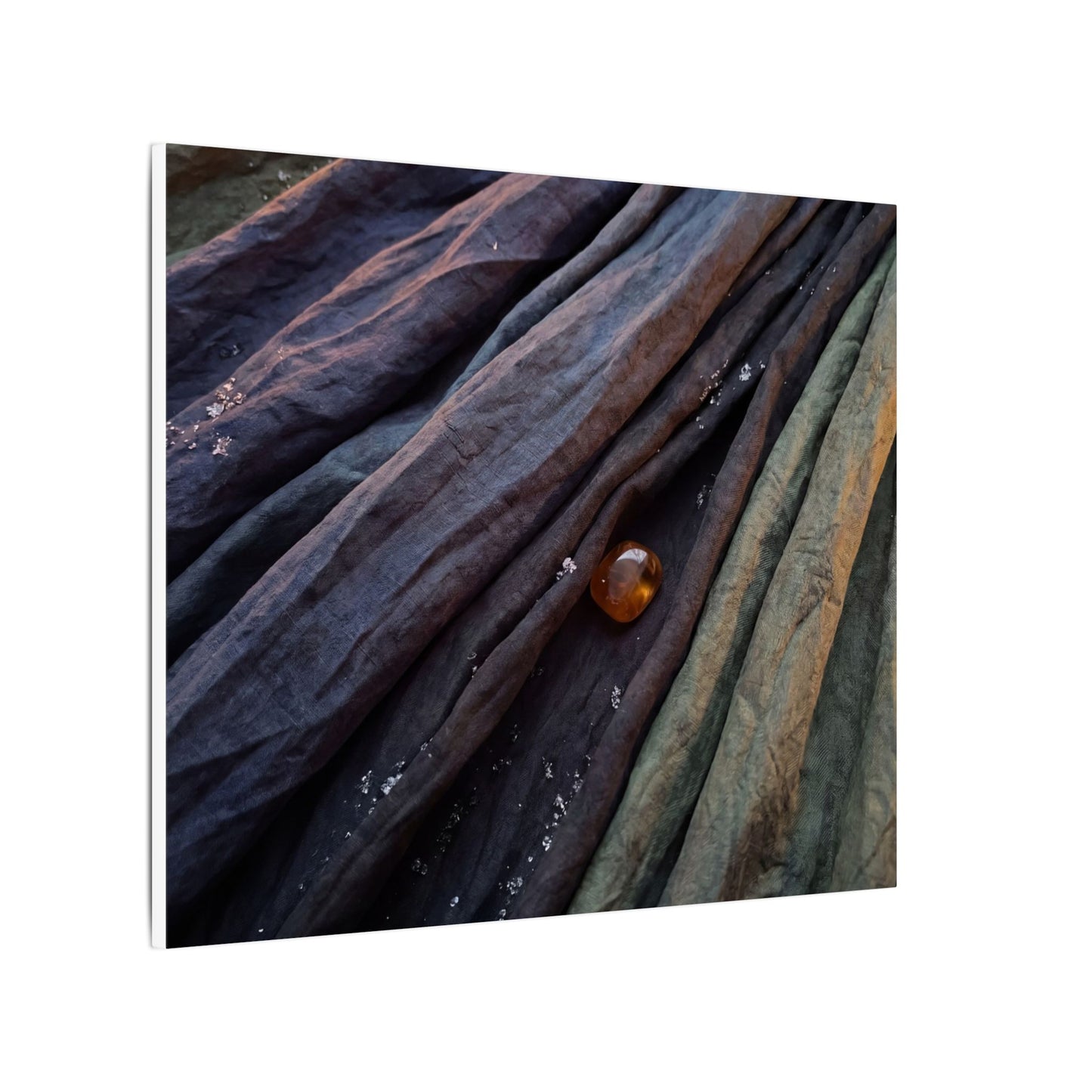 Silk Drape Shadow Zen Canvas Art | Moody Dark Japandi Art