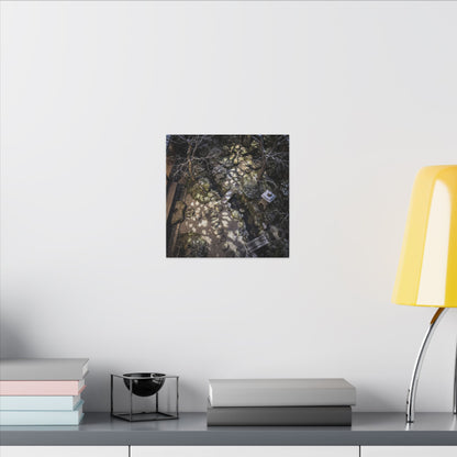 Moonlit Garden Japanese Pattern Canvas Art | Elegant Japandi Art