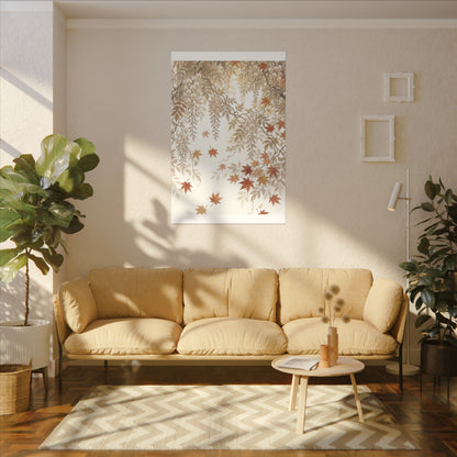 Shibui Wisteria Canvas Art - Japandi Japanese Pattern