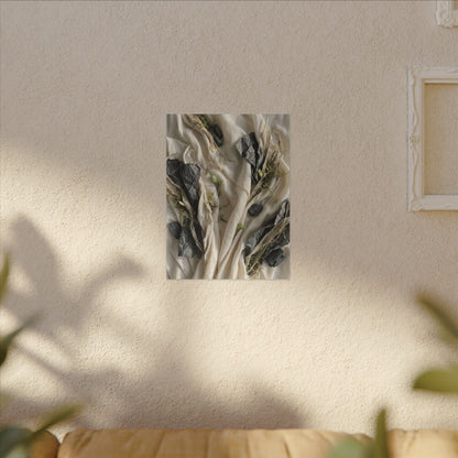 Spring Silk Drape Texture Canvas Art | Warm Decor