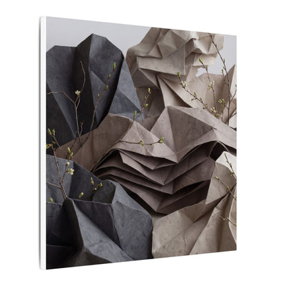 Neutral Paper Fold Canvas Art - Texture Japandi