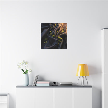 Spring Silk Drape Moody Minimal Canvas Art | Luxurious Decor