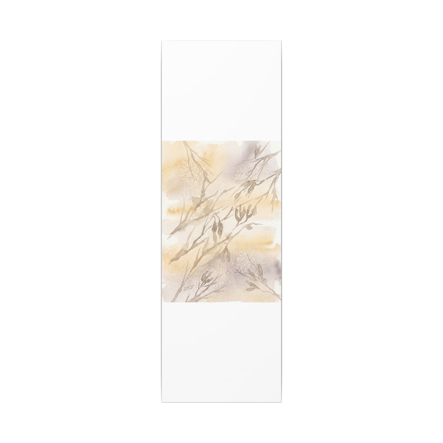 Shadow Play Winter Canvas Art | Japandi Warm Design