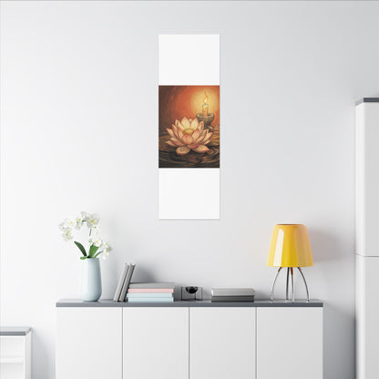 Fukinsei Dried Flowers Canvas Art - Japandi Texture