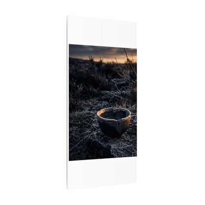 Kanso Ceramic Bowl Canvas Art - Dark Japandi Dark Texture